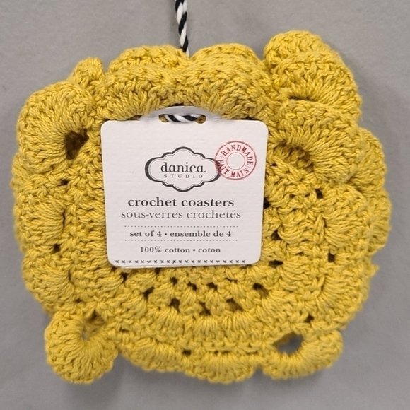 DANICA Studio Handmade Crochet Coasters set of 4 - Picture 1 of 4